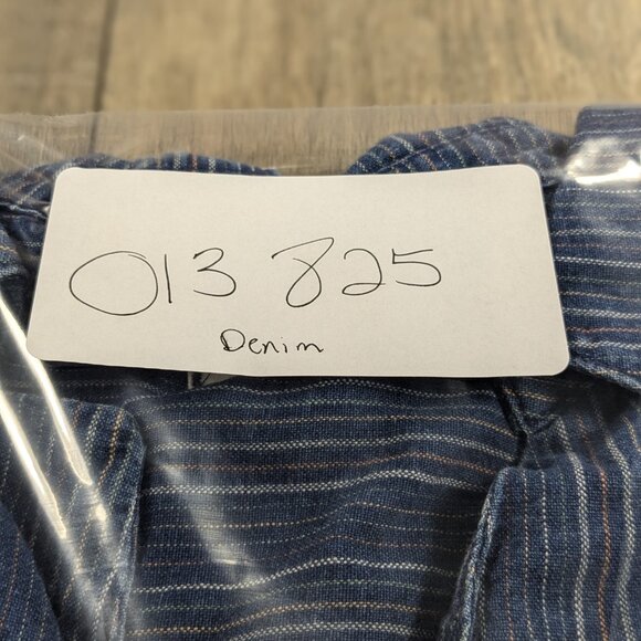 Madewell Blue Striped Blouse - Picture 9 of 9